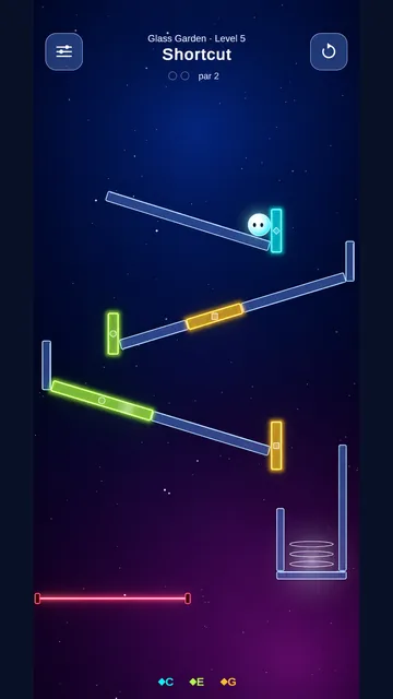 Shortcut: an early level with glass planks