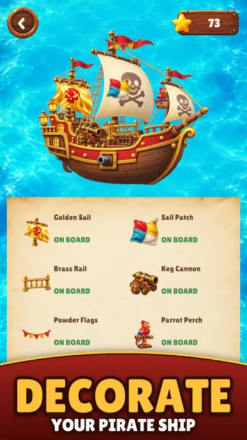 Decorate your pirate ship