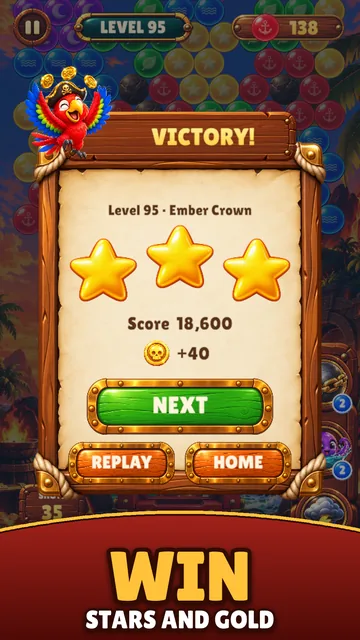 Win stars and gold